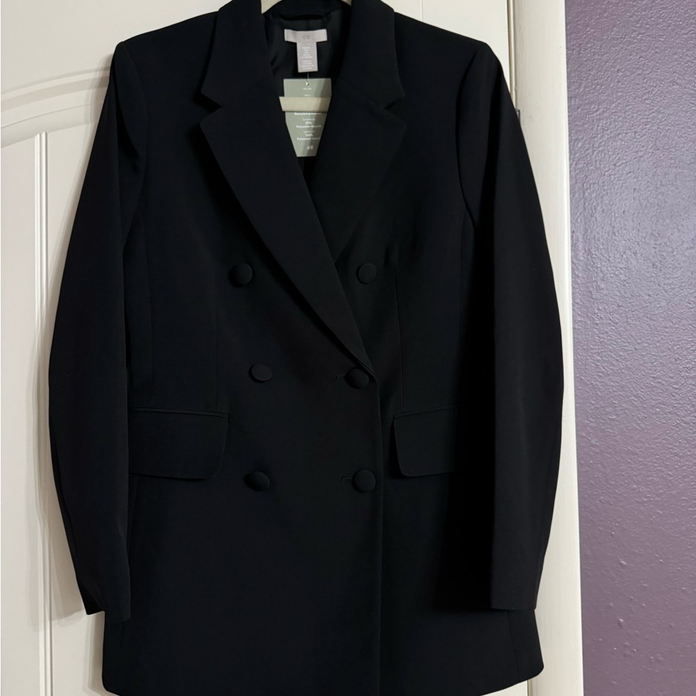 H&M double breasted tuxedo jacket, NWT